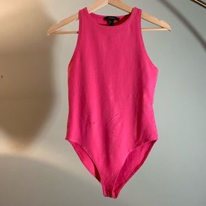 Pink body suit